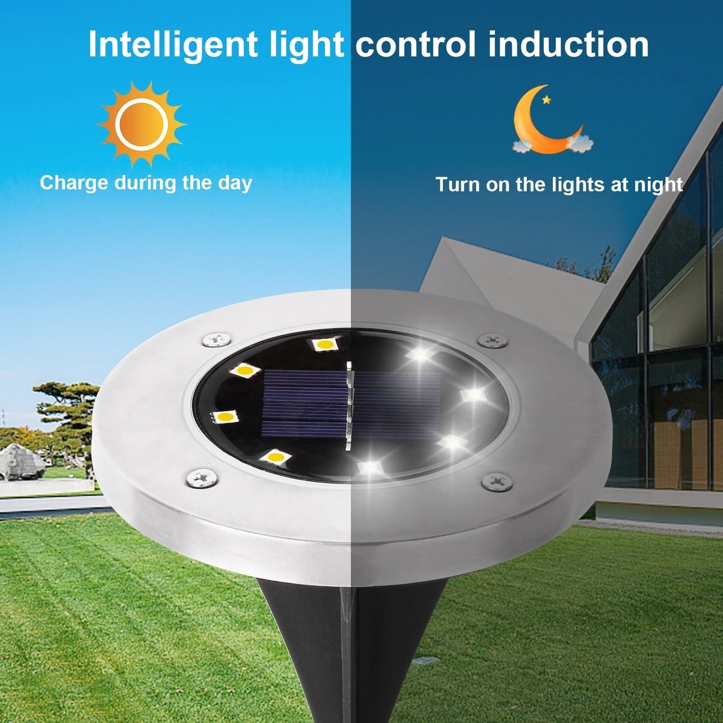 Bright Solar Powered Outdoor Garden Lights