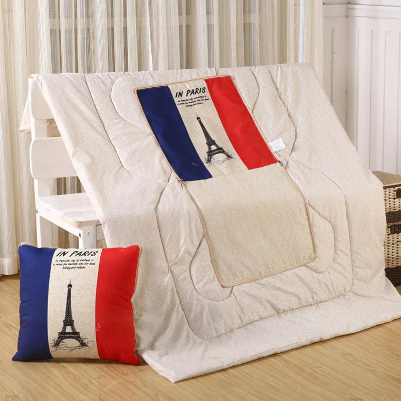 Cozy Plush Reversible Blanket Set