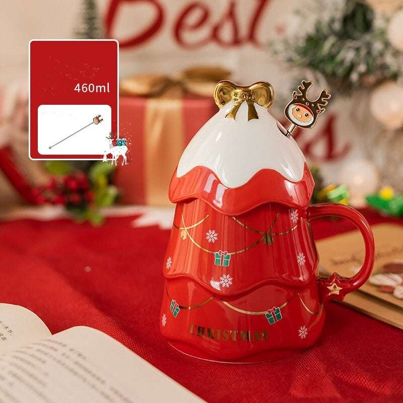 Colorful 3D Christmas Tree Coffee Mug