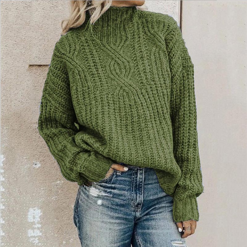 Cozy Oversized Cable Knit Women's Sweater