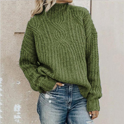 Cozy Oversized Cable Knit Women's Sweater