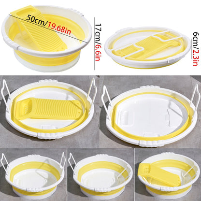 Space Saving Folding Laundry Sink Basin