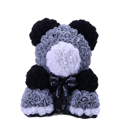 Artificial Flower Cute Stuffed Bear Toy