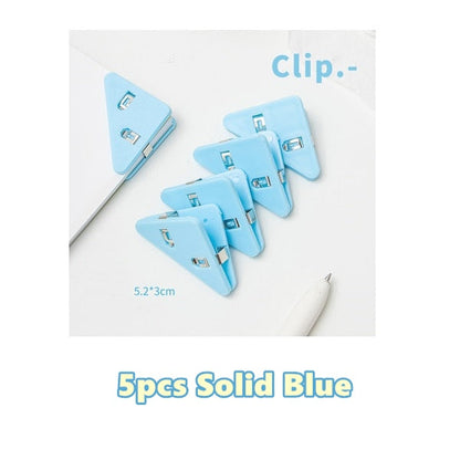 Vibrant Desk Paper Triangle Clip Organizer