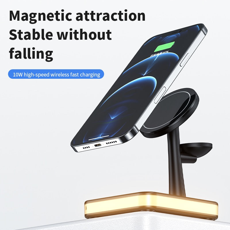 Compact Wireless Charging Table Lamp