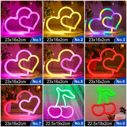 Colorful LED Wall Light Decor Night Lamp