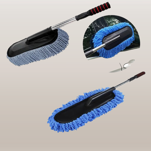 Premium Car Detailing Retractable Wax Brush Kit
