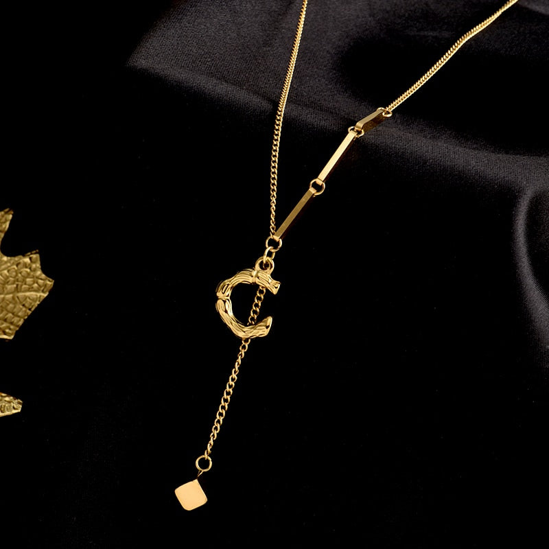 Custom Initial Pendant Necklace