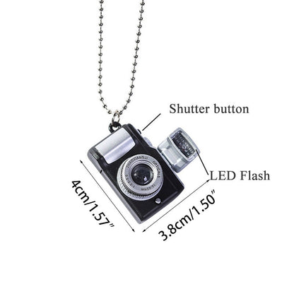 Vintage Style Camera LED Necklace