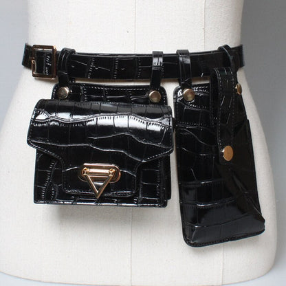 Compact Genuine Leather Cross Body Purse