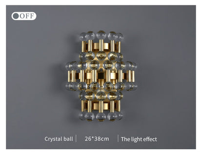 Beautiful Sparkling Crystal Wall Lamp