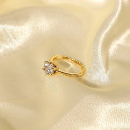 Classic Luxury 6 Prong Diamond Engagement Ring