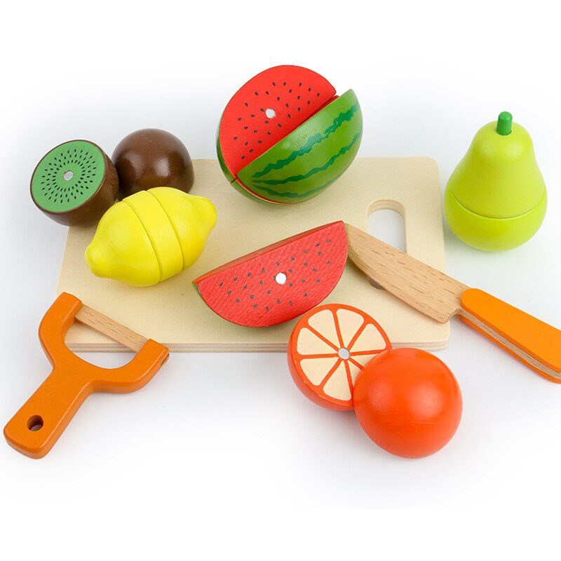 Kid Friendly Wooden Kitchen Play Set