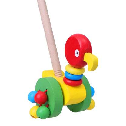 Durable Wood Baby Push Walker
