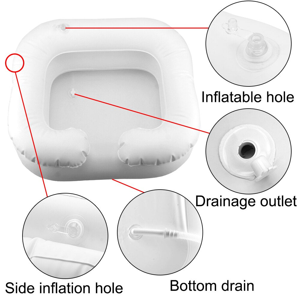 Folding Travel Hair Washing Sink with Drainage