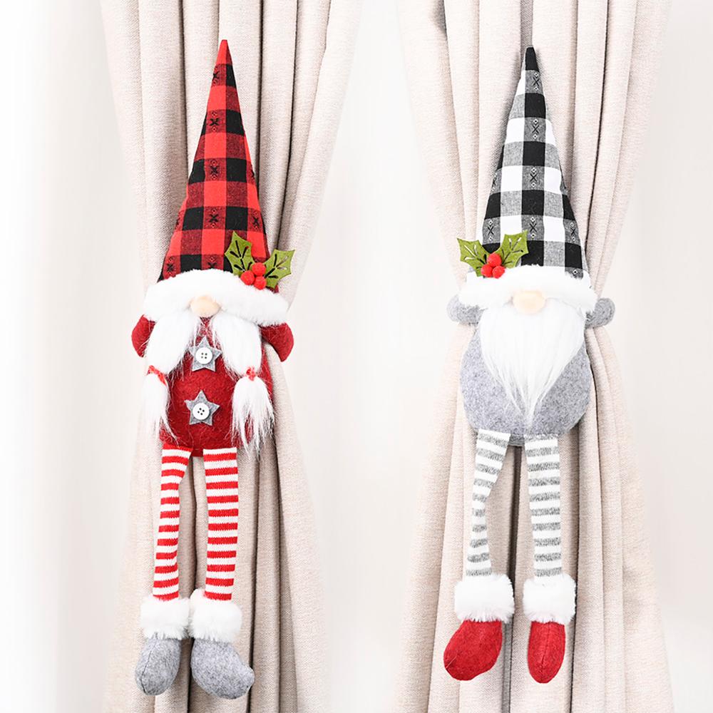 Festive Holiday Tree Window Curtain Hooks