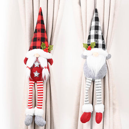 Festive Holiday Tree Window Curtain Hooks