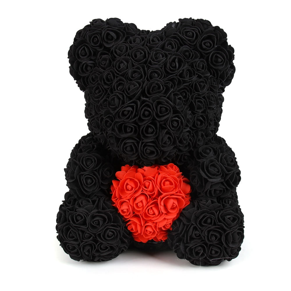 Artificial Flower Cute Stuffed Bear Toy