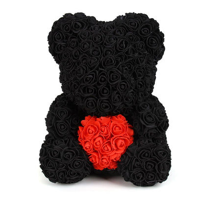 Artificial Flower Cute Stuffed Bear Toy