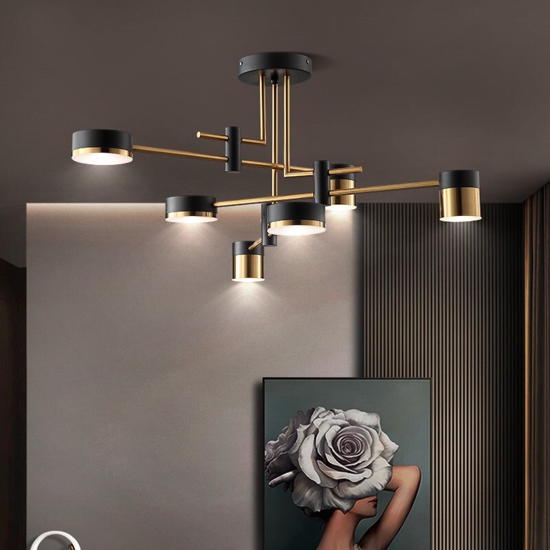 Luxurious Metal Crystal Ceiling Light