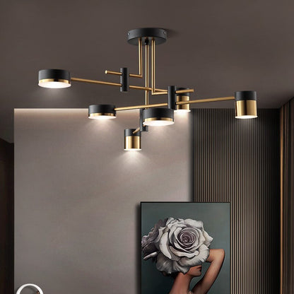 Luxurious Metal Crystal Ceiling Light