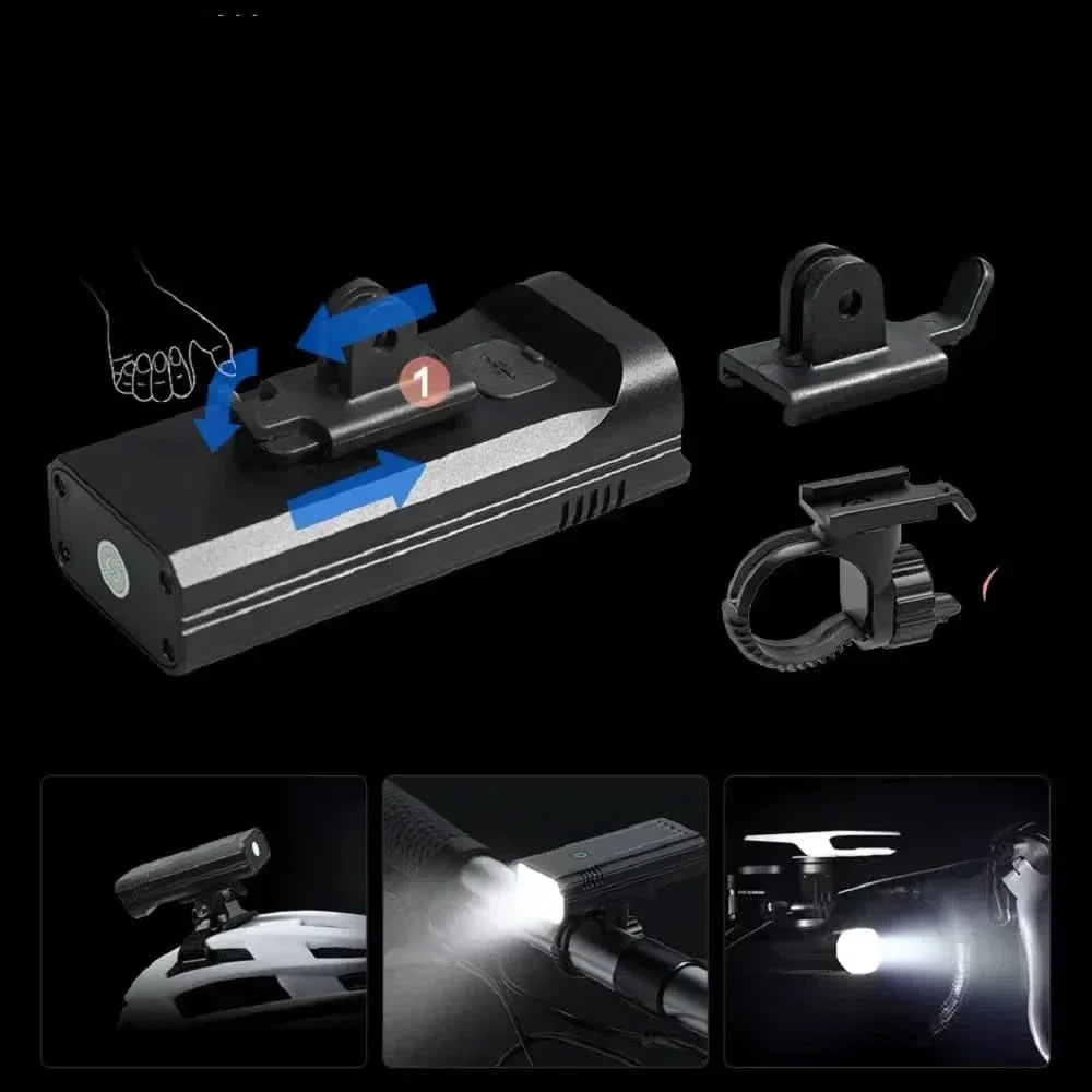 Powerful 5000Lumen USB Rechargeable Bike Light - Luxicro