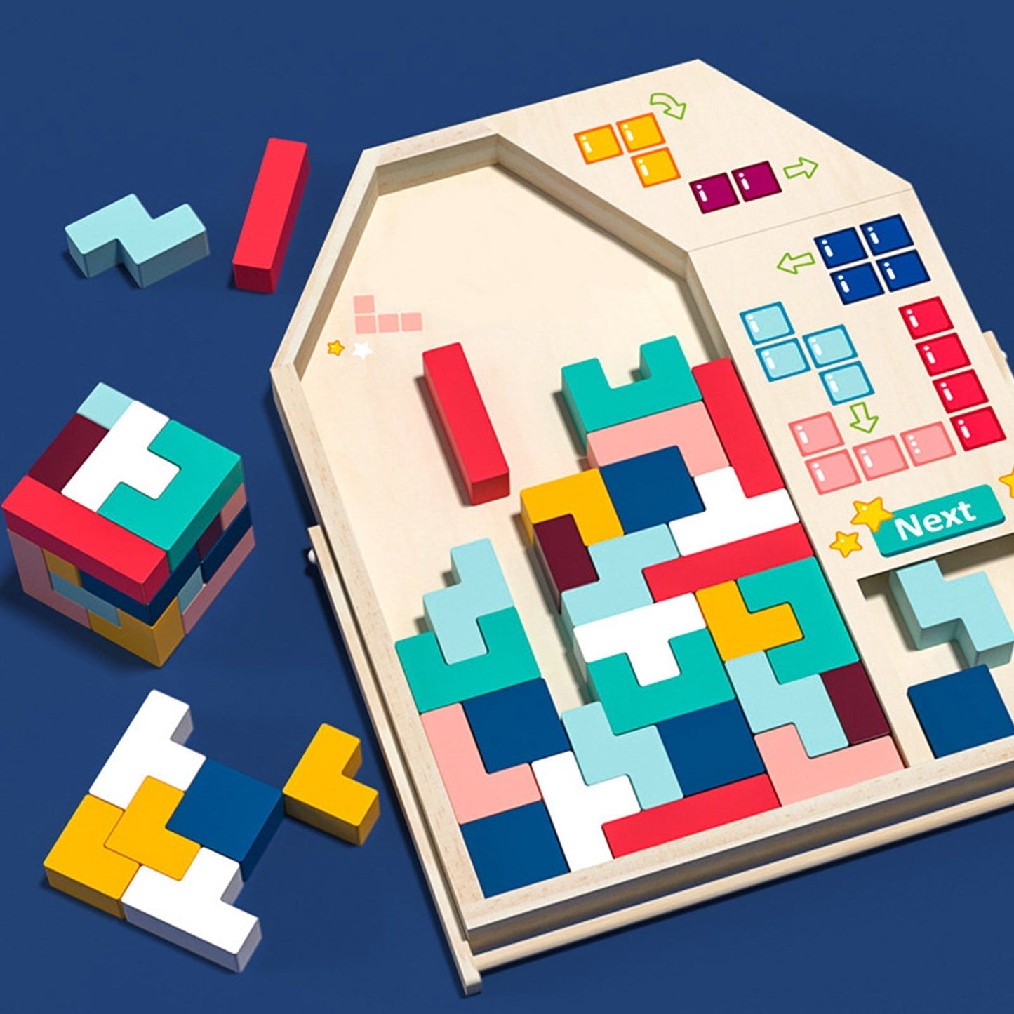 Challenging 3D Wood Logic Puzzle - Luxicro