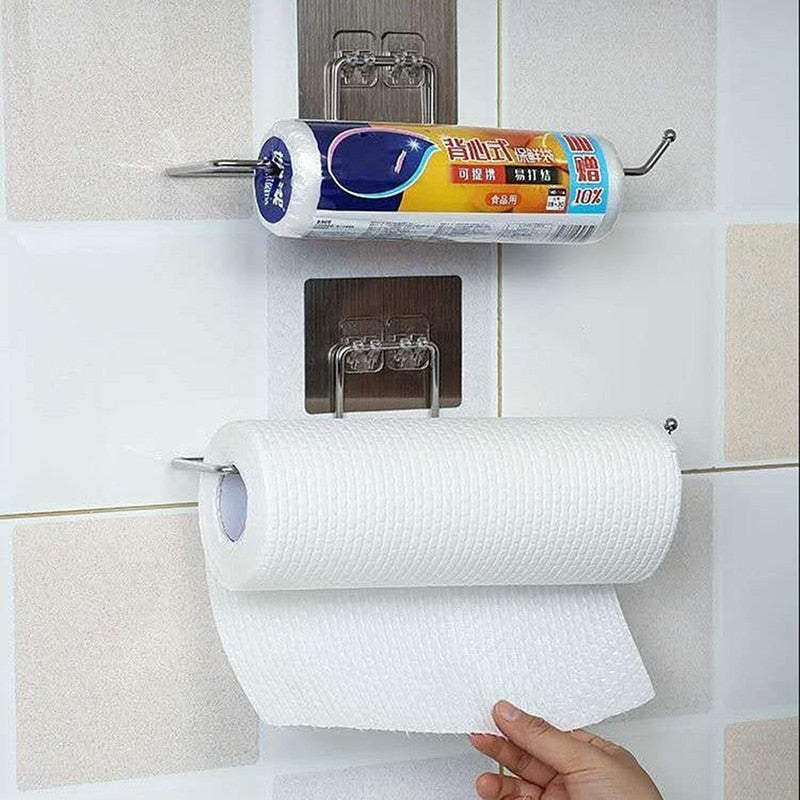 Space Saving Paper Towel Holder Set