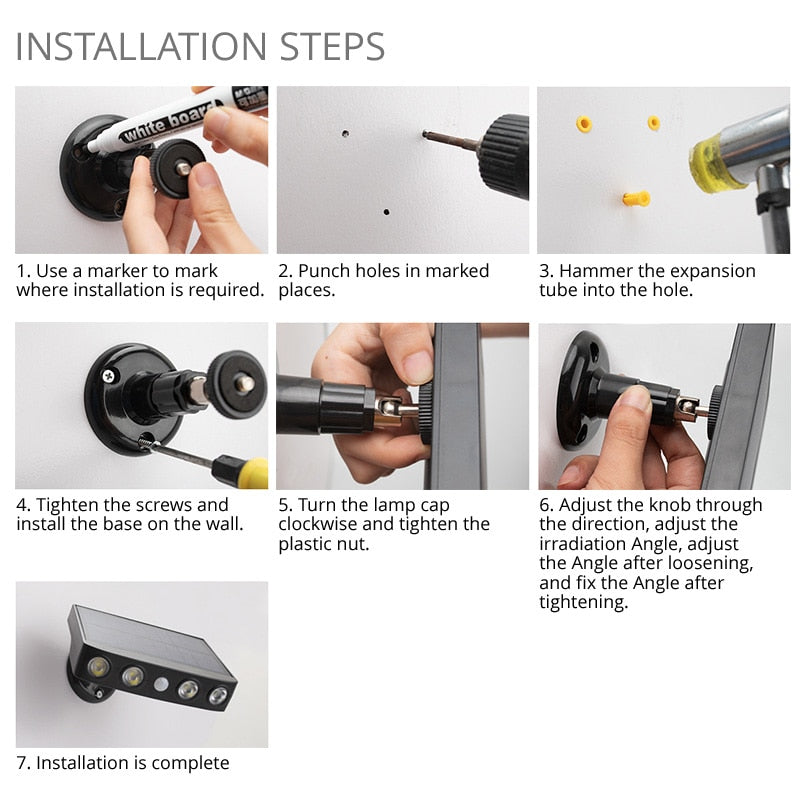 Bright Solar Powered Motion Light Outdoor
