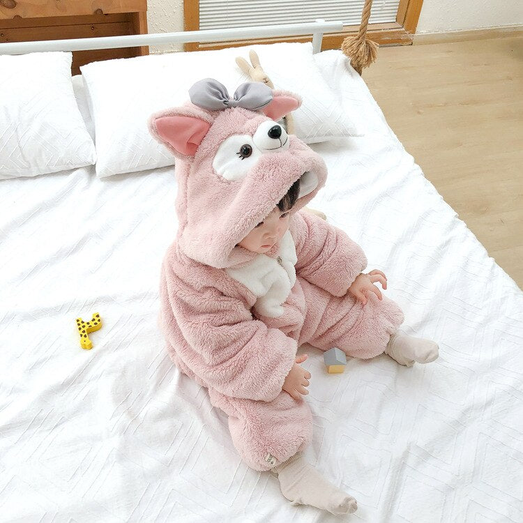 Cuddly Cute Childrens Animal Pajama Suit