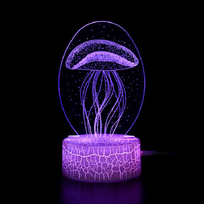 Colorful 3D LED Night Light Lamp