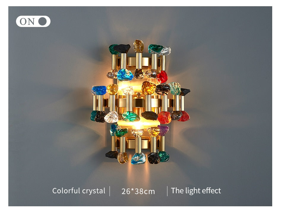 Beautiful Sparkling Crystal Wall Lamp