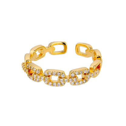 Premium Flexible Chain Diamond Engagement Ring - Luxicro