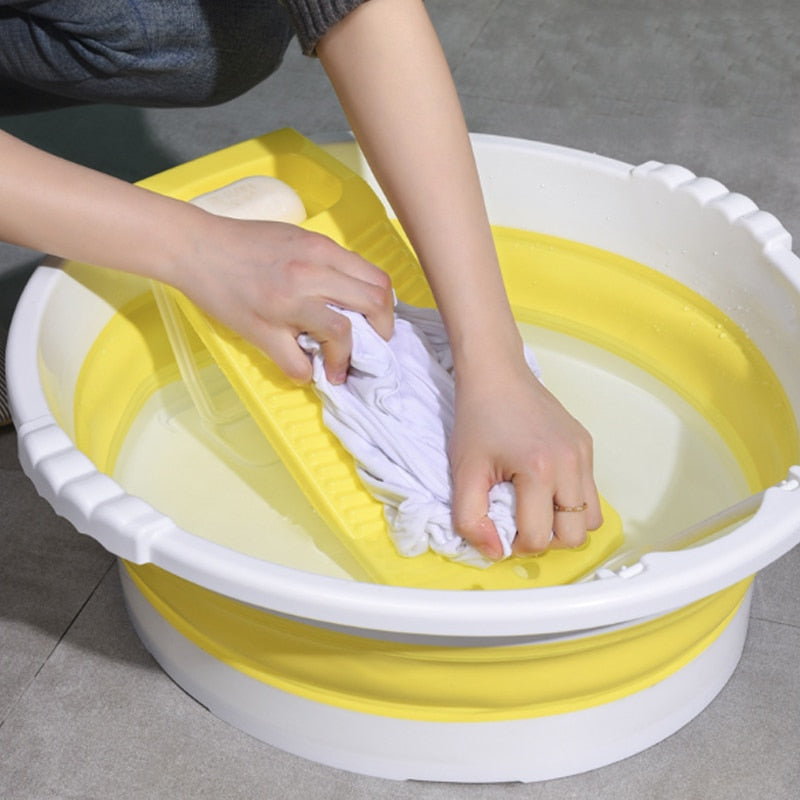 Space Saving Folding Laundry Sink - Luxicro