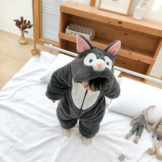 Cuddly Cute Childrens Animal Pajama Suit - Luxicro