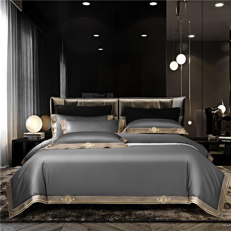 Luxury Embroidered Egyptian Cotton Bedding Set