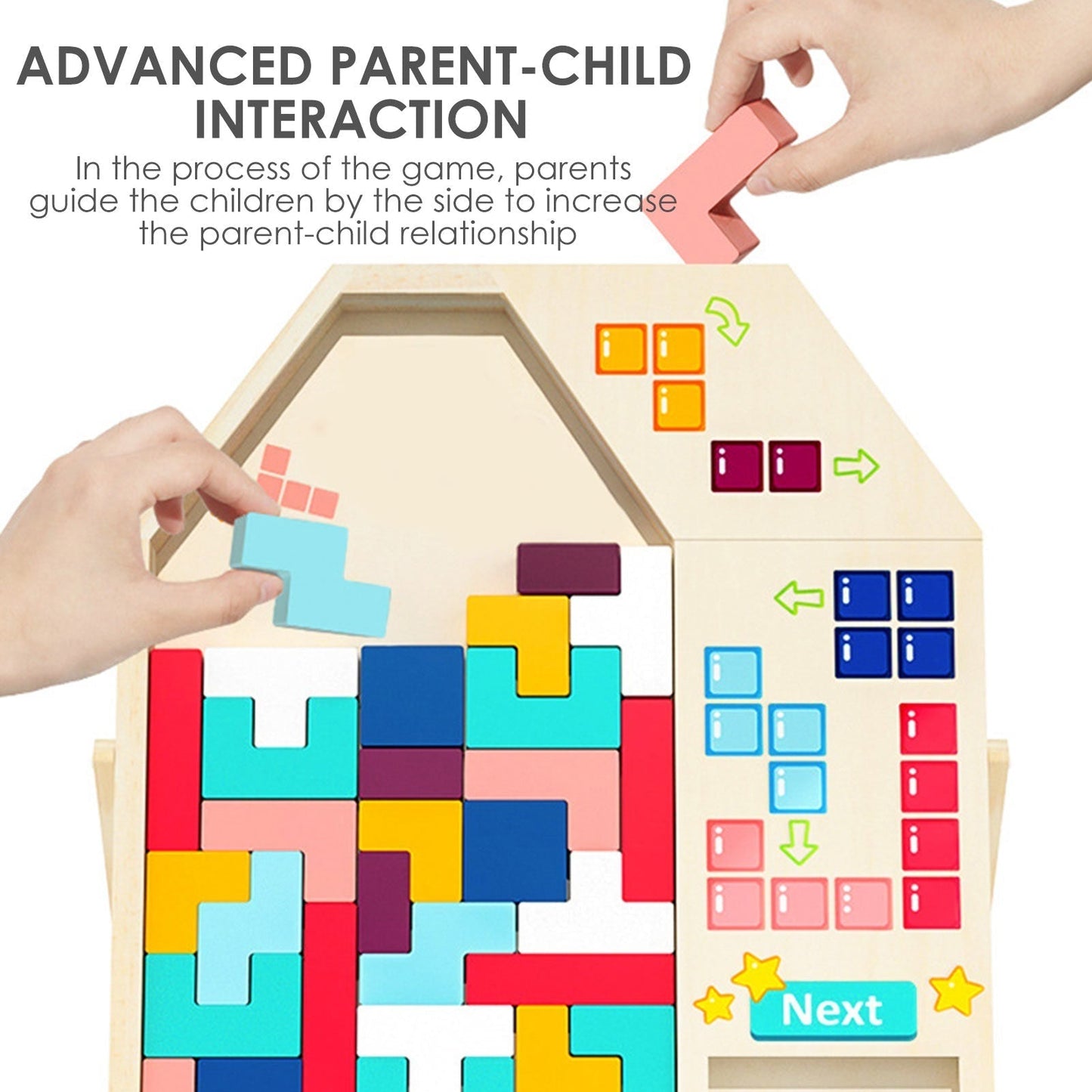 Challenging Wooden 3D Brain Teaser Toy
