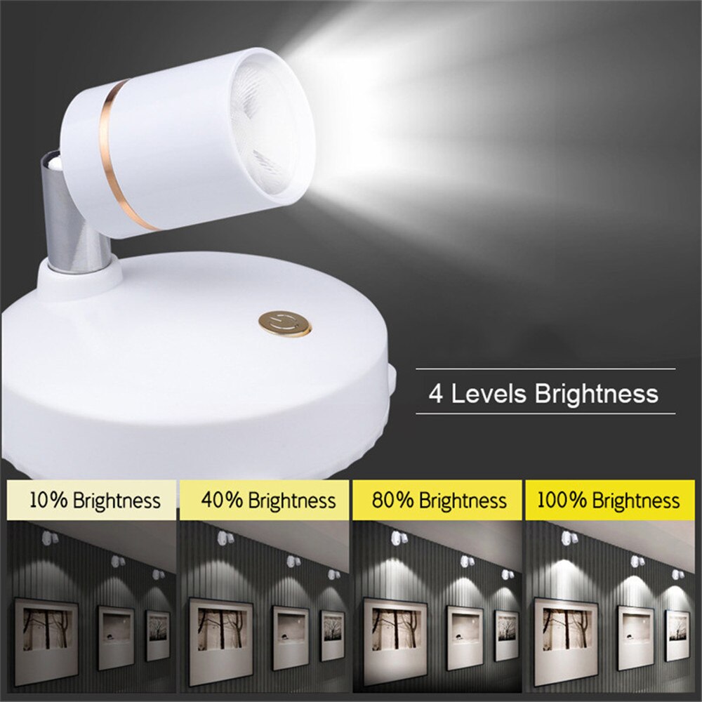 Compact Rechargeable LED Handheld Flashlight Lamp