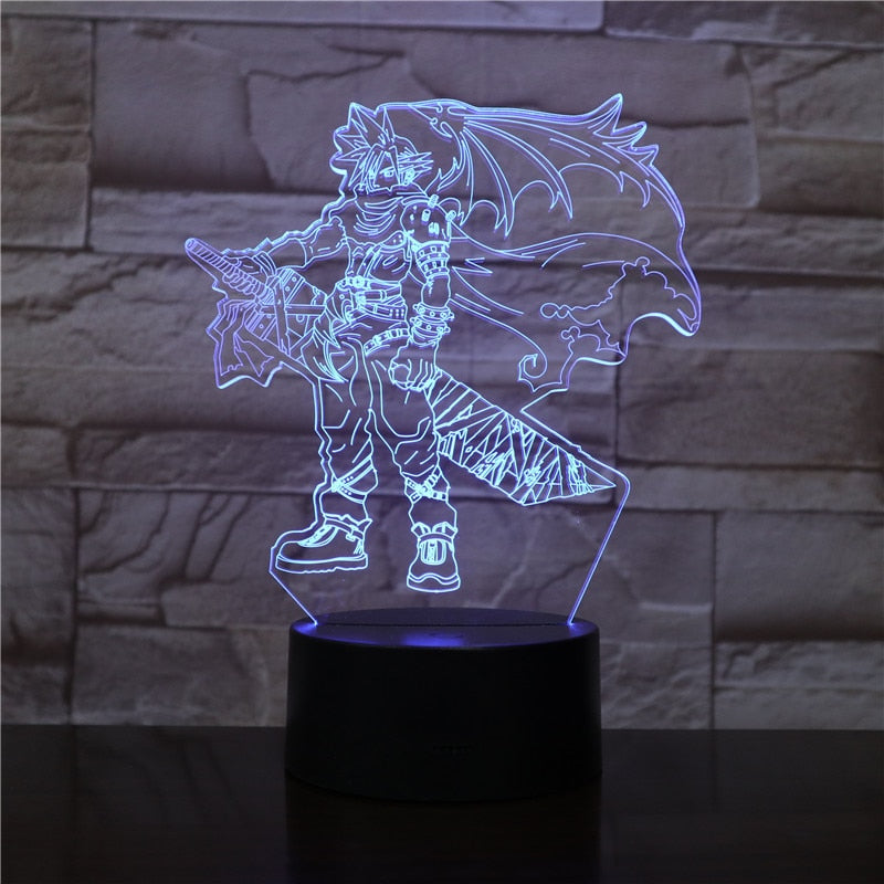 Bright 3D LED Table Lamp for Office Use