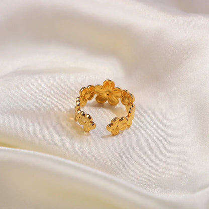 Dainty Floral Engagement Ring