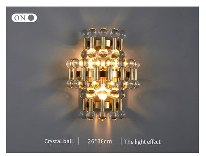 Beautiful Sparkling Crystal Wall Lamp
