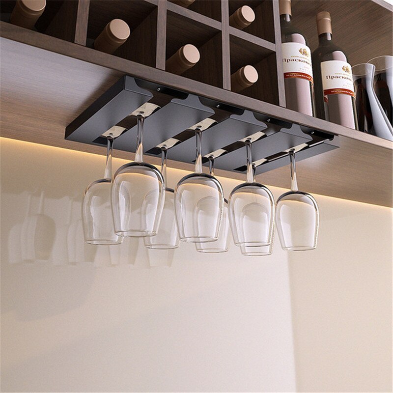 Compact Wall Mounted Glass Storage Rack