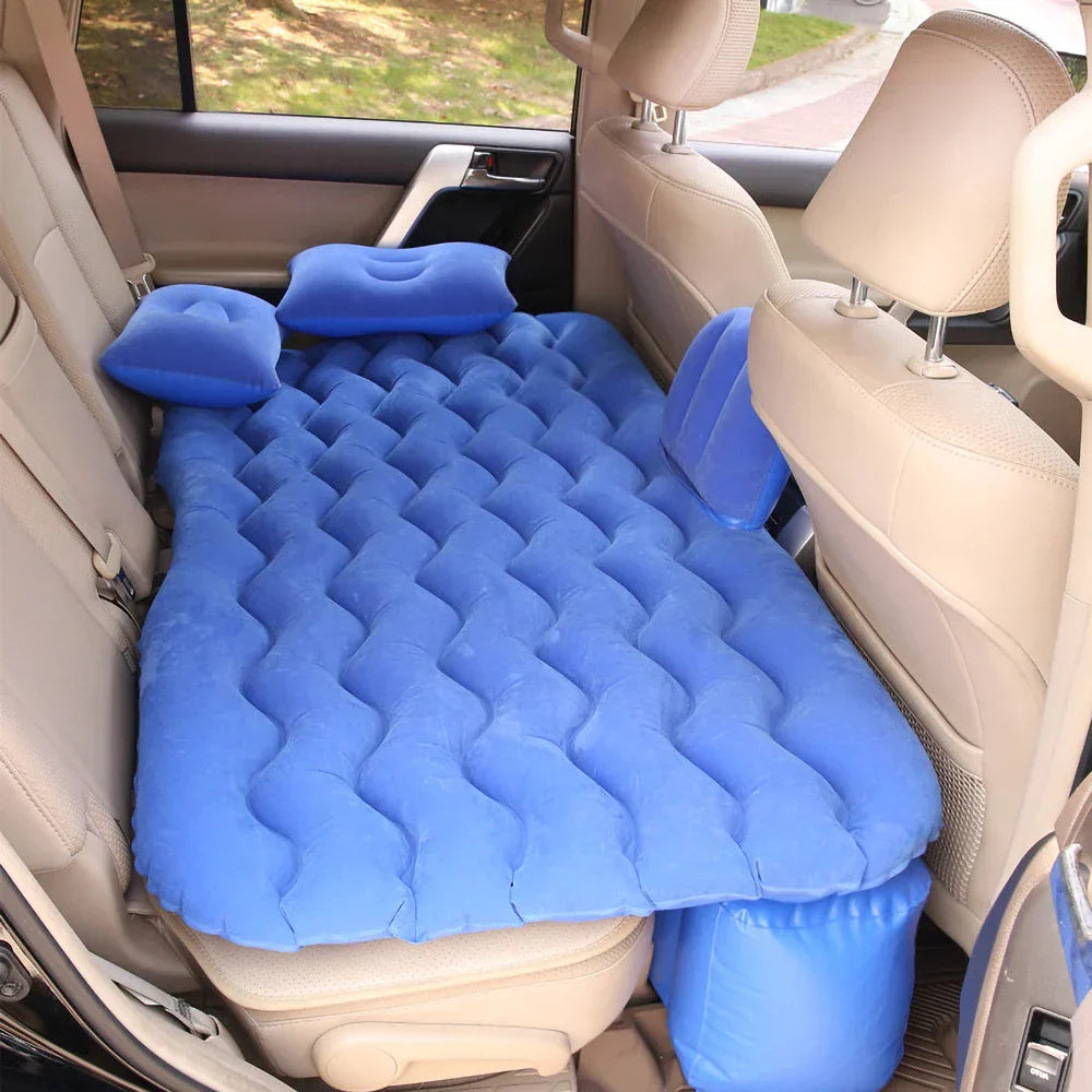 Inflatable Car Travel Bed with Pillow & Patch Kit - Luxicro