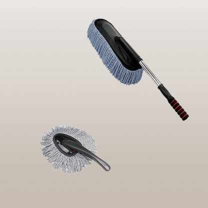 Premium Car Detailing Retractable Wax Brush Kit