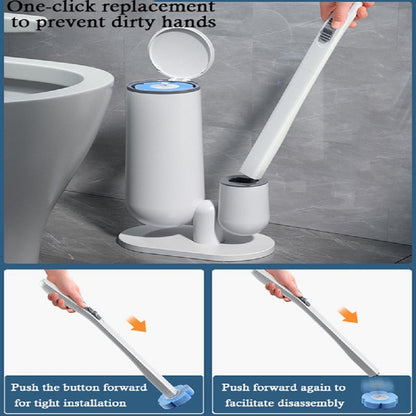 Easy Clean Disposable Toilet Brush Set