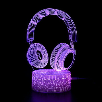 Colorful 3D LED Night Light Lamp
