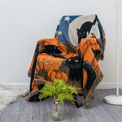 Soft Plush Autumn Throw Blanket