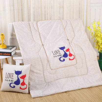 Cozy Plush Reversible Blanket Set