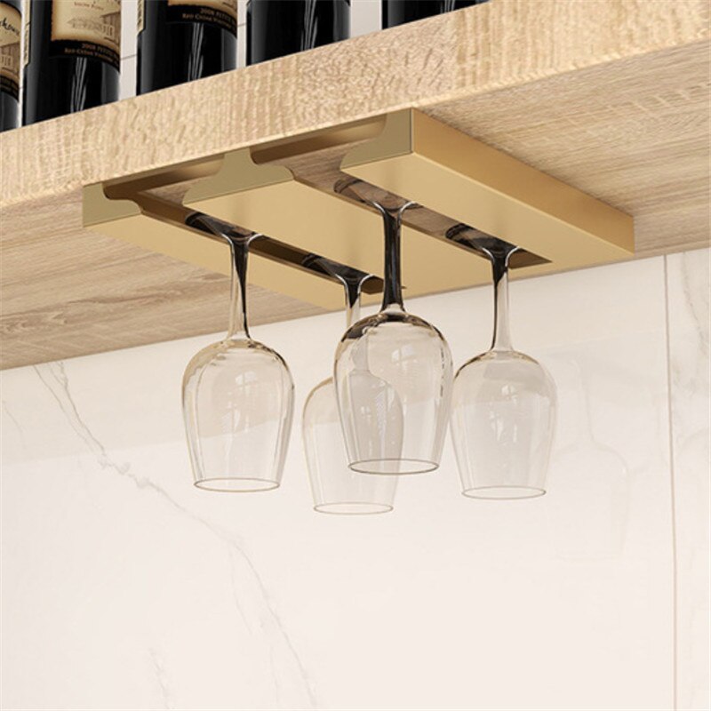 Compact Wall Mounted Glass Storage Rack