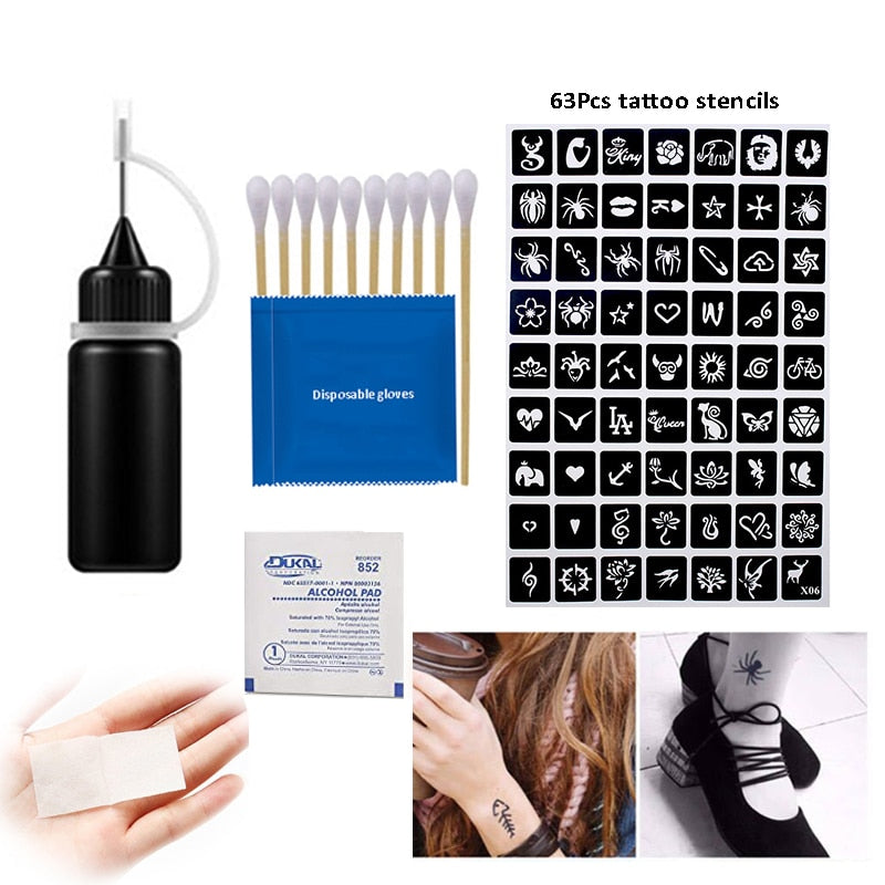 Easy Apply Henna Temporary Tattoo Kit - Luxicro